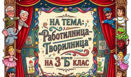 Магията на театъра в класната стая на 3 „Б“ клас: Открит урок на тема:  „ Работилница-творилница “